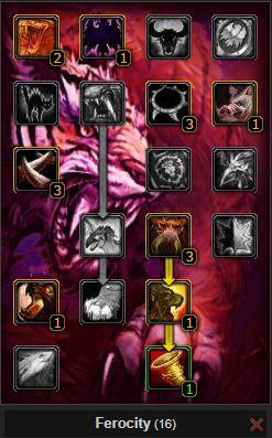 PVE Marksmanship Survival hunter pet talent tree wow wotlk